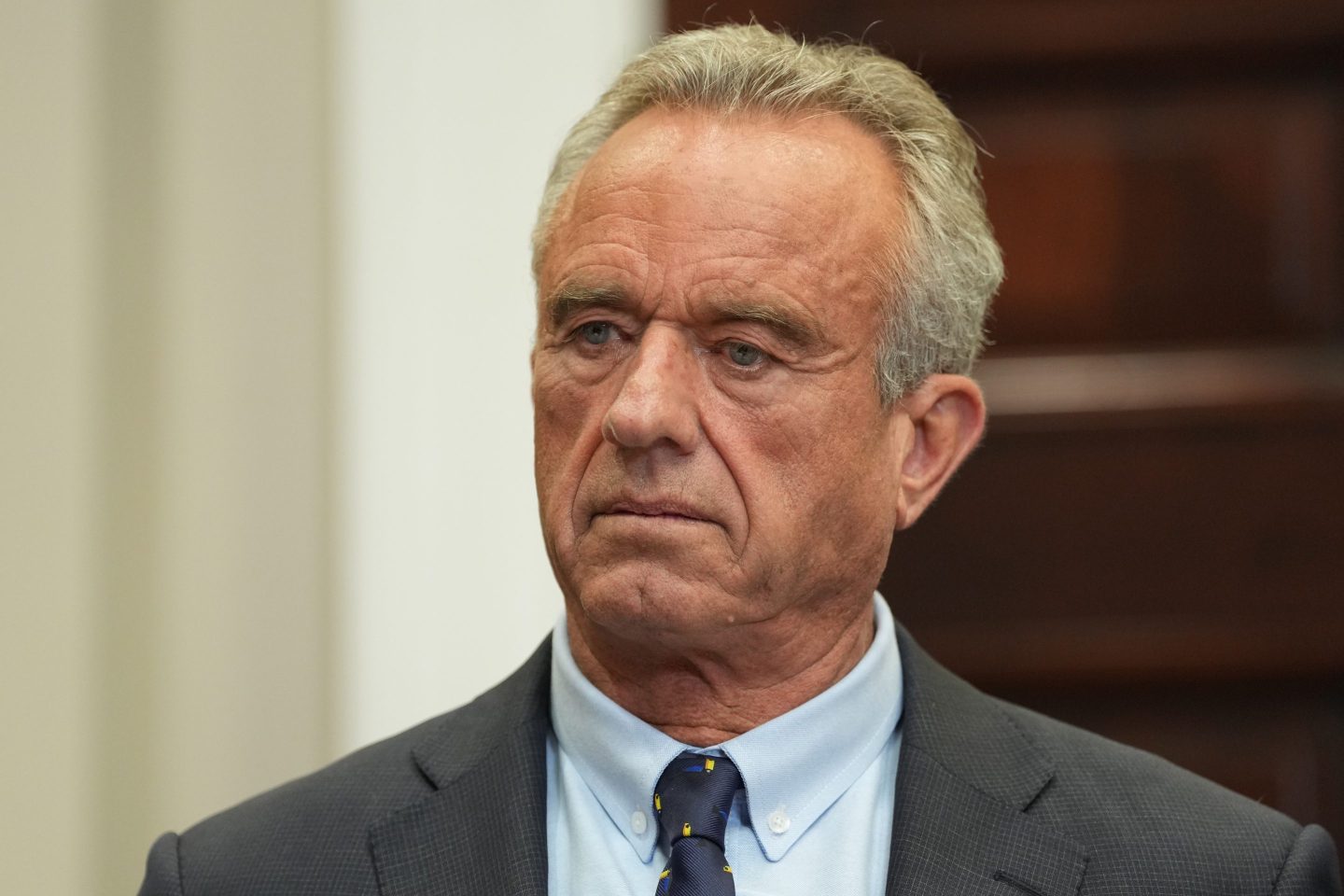 Robert F Kennedy, aka RFK Jr, looking a little pale ahead of his first hearing in front of the Senate health committee since he was confirmed